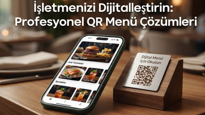 işletmeniz için şık ve hızlı QR menü sistemleri geliştiririm
