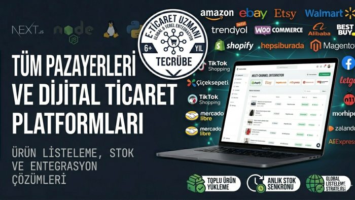 e-ticaret verilerinizi hatasız sisteme aktarırım