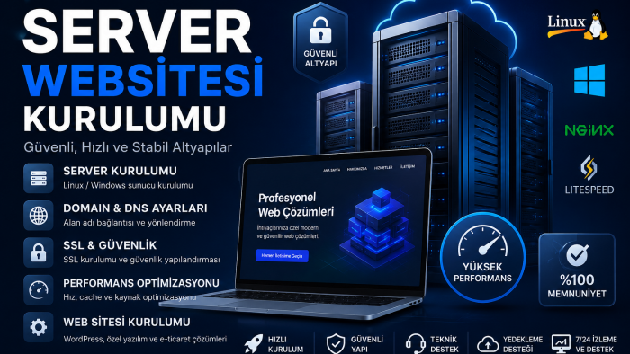 profesyonel server ve web sitesi kurulumu yaparım