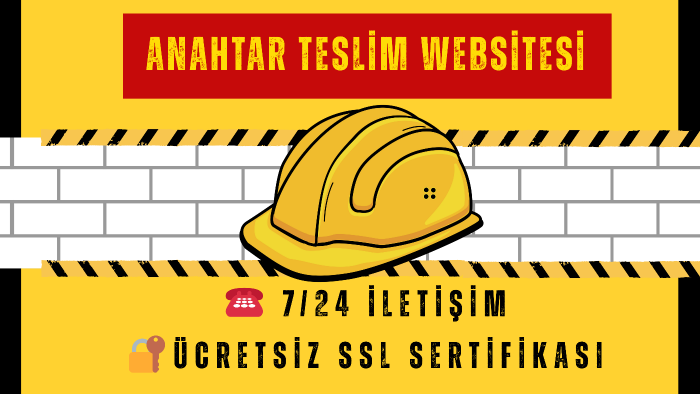 anahtar teslim web sitesi yapıyorum