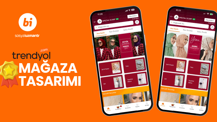 Trendyol mağazanıza profesyonel tasarım yaparım