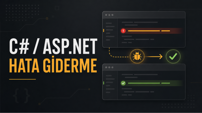 C# ve ASP.NET web sitelerindeki hatalar gideririm