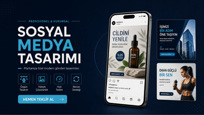 markanıza özel sosyal medya gönderileri tasarlıyorum