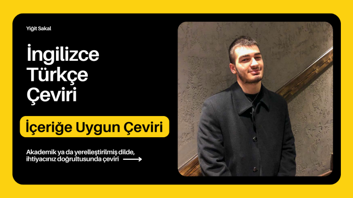 İngilizce-Türkçe çeviri yaparım