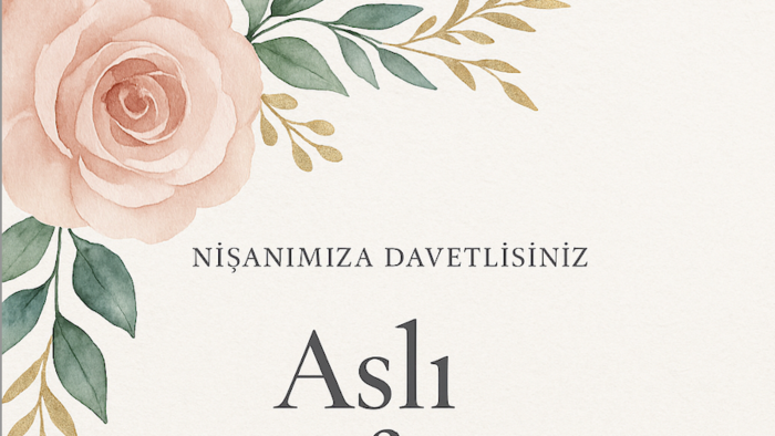 özel gününüz için şık ve özgün davetiye tasarlayabilirim