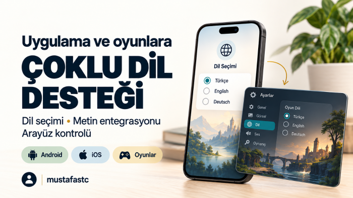 uygulama ve oyunlarınıza çoklu dil desteği eklerim
