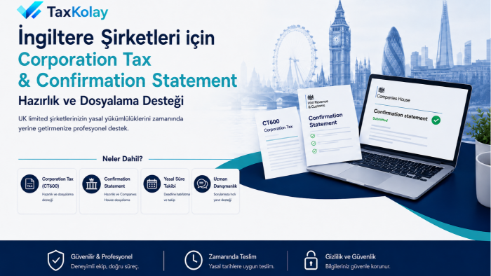 İngiltere şirket hesapları ve CT600 hazırlığı yaparım