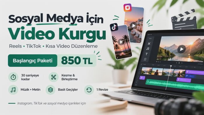sosyal medya için profesyonel videolar hazırlarım