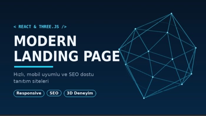 React ile modern ve mobil uyumlu landing page yapabilirim
