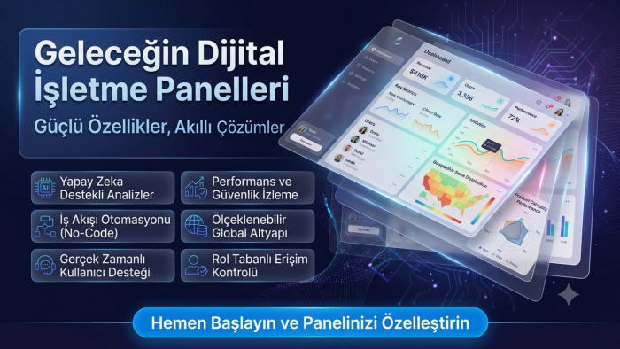 modern web admin panelleri geliştiririm