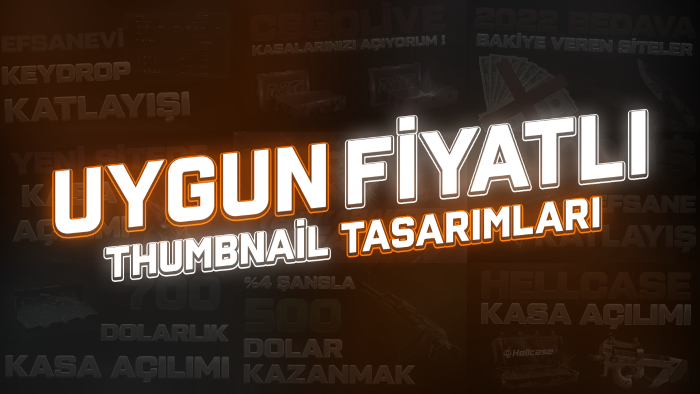 YouTube kanalınız için uygun fiyatlı thumbnail yapabilirim