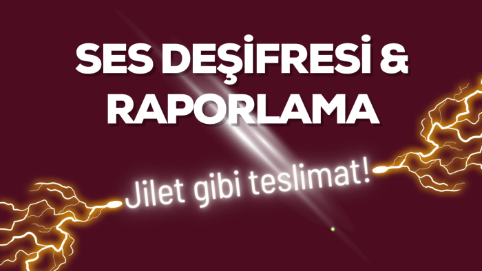 toplantı ve röportaj kayıtlarını deşifre ederim