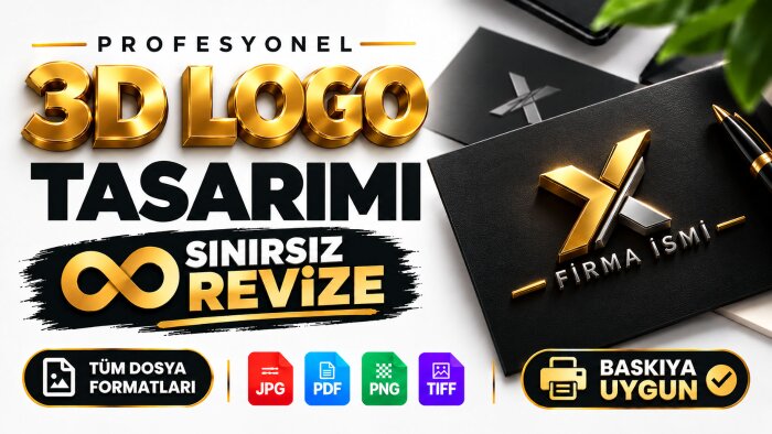 profesyonel 3d logo tasarımı yapıyorum