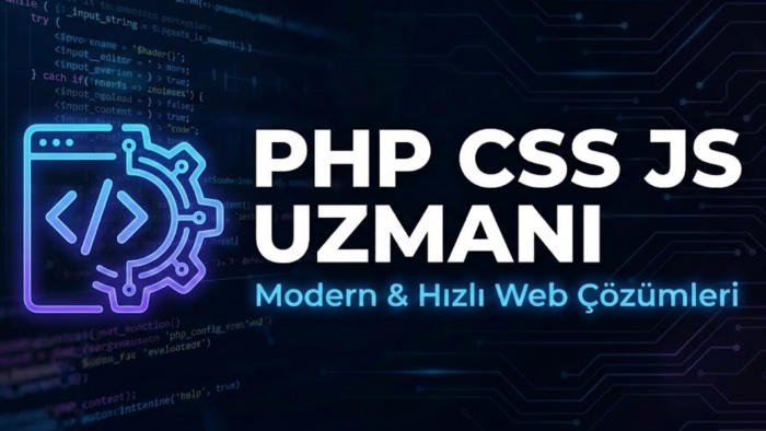 php, css ve js uzmanıyım, size modern çözümler sunarım