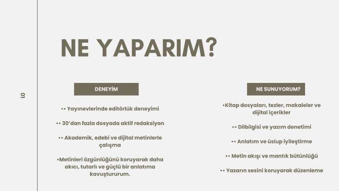 metin dosyalarını uzmanlığımla çözümlerim