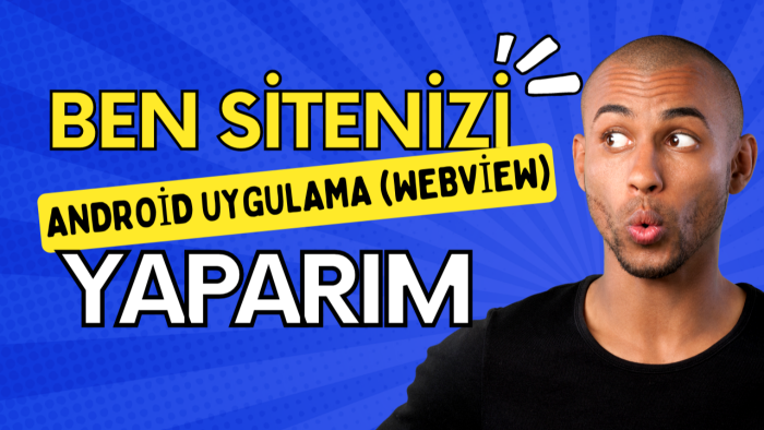 web sitenizi mobil uygulama yapıp play consolda yayınlarım