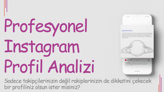 instagram profilinizi profesyonelce analiz edebilirim