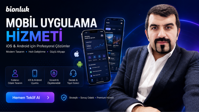 iOS ve Android için profesyonel mobil uygulama geliştiririm