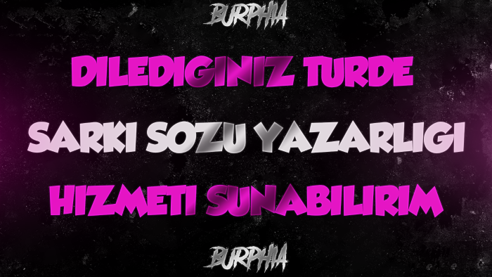 rap, hip-hop veya istediğiniz türde şarkı yazabilirim