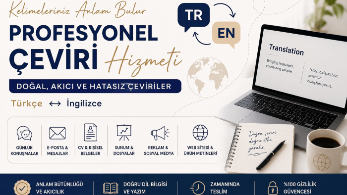 kaliteli ve akıcı çeviri yapabilirim