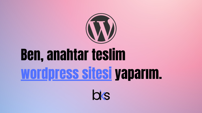 anahtar  teslim wordpress web sitesi yaparım