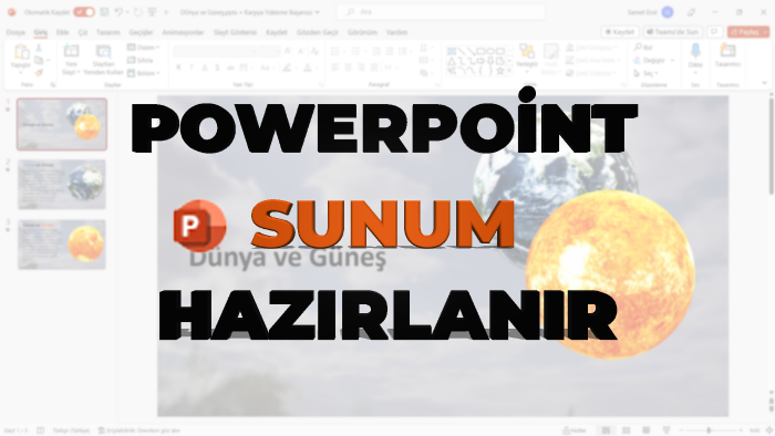 profesyonel Powerpoint sunumları hazırlarım