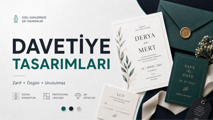 sizin için özel günlerinize uygun davetiye yapabilirim