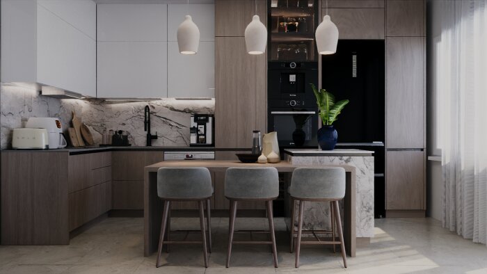 mekanlarınızı 3D modelleme ve render ile görselleştiriyorum