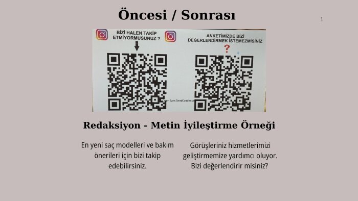 metinlerinizi ilgi çekici ve etkili hale getiririm