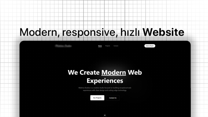 mobil uyumlu, modern ve kaliteli websiteler yapabilirim