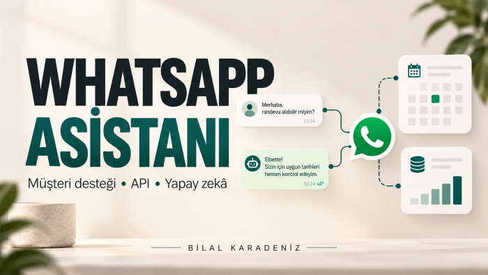 WhatsApp Business için yapay zeka asistanı geliştiririm