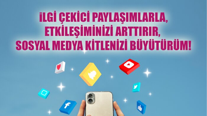 sosyal medya hesaplarınızı profesyonel bir şekilde yönetirim