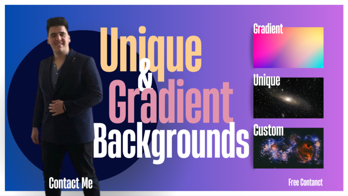 2D animasyonlu degrade(gradient) background hazırlayabilirim