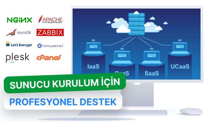 linux ve windows server destekli servisleri kurabilirim