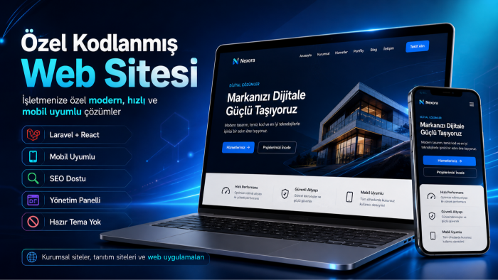 hayalinizdeki web sitesini sıfırdan özel olarak kodlarım