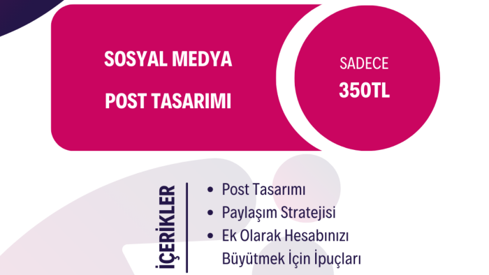sosyal medya hesaplarınıza post, reklam tasarımları yaparım