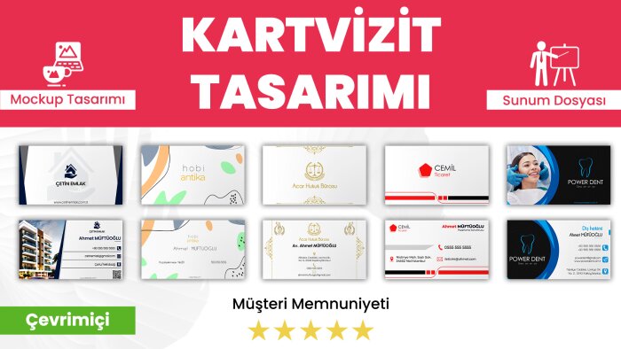 profesyonel kartvizit tasarımı yaparım