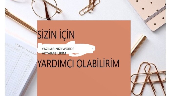 her türlü yazılarınızı word dosyasına yazabilirim