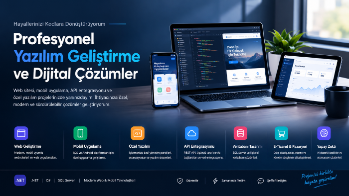 size özel yazılımlarınızda yardım edebilirim