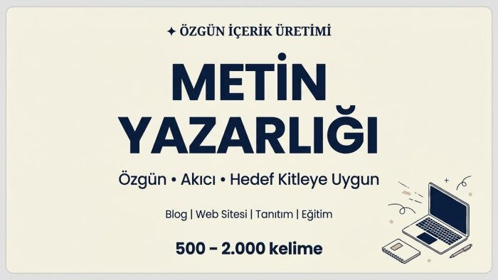özgün ve akıcı metinler yazarım