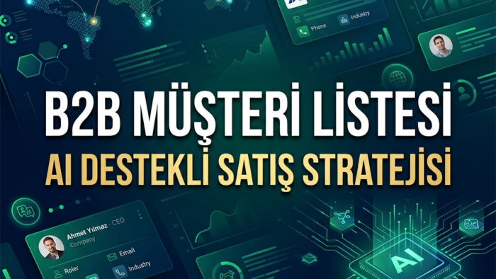 sektörünüze özel interaktif B2B müşteri listesi sağlarım