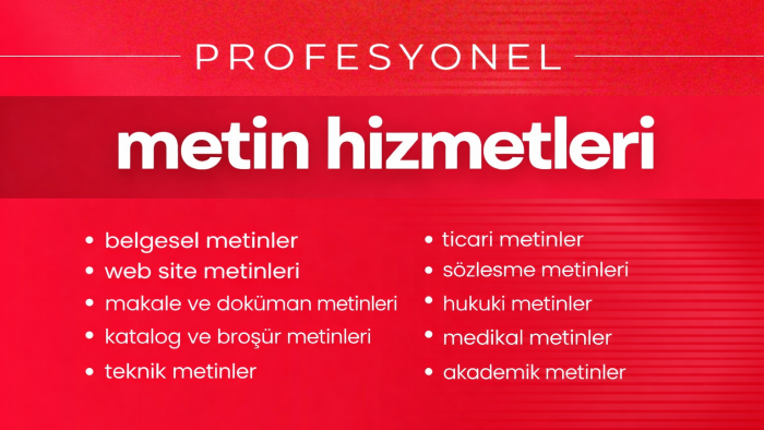 yazarlık ile ilgili herşeyi yaparım