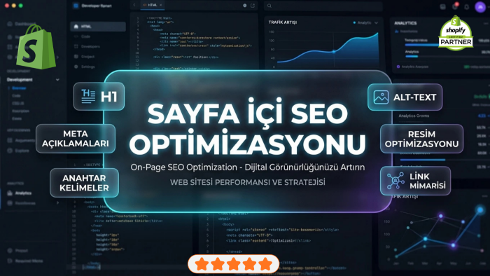 shopify web sitelerinizin iç seo çalışmasını yaparım