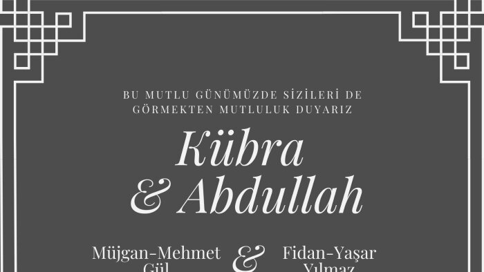 sizler için dijital davetiye oluştururum