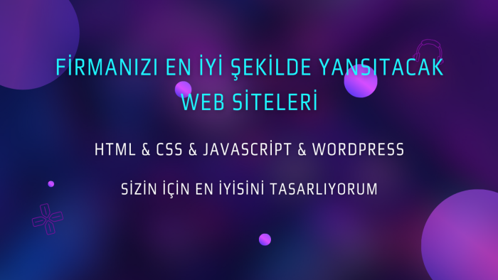 firmanız için özel tasarım web sitesi tasarlıyorum