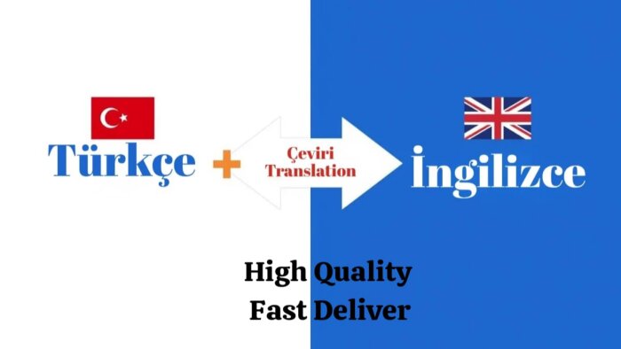 Türkçe-İngilizce çevirilerinizi hızla ve titizlikle yaparım