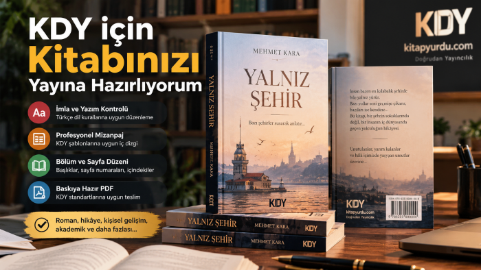 KDY kitap mizanpajı ve imla düzenlemesi yaparım