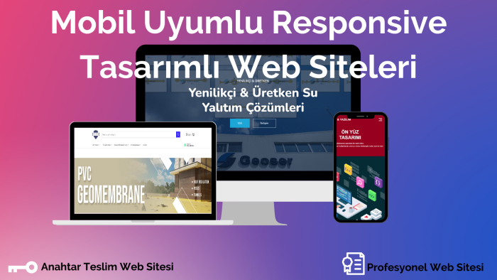 sizin için anahtar teslim web sitesi yapabilirim