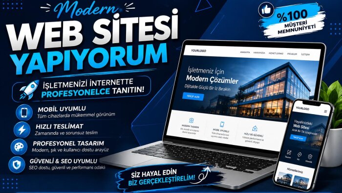 modern tanıtım web sitesi yapıyorum