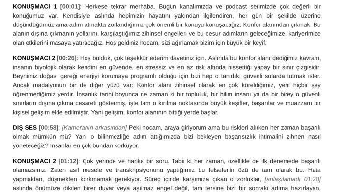 profesyonel transkripsiyon ve deşifre yapabilirim